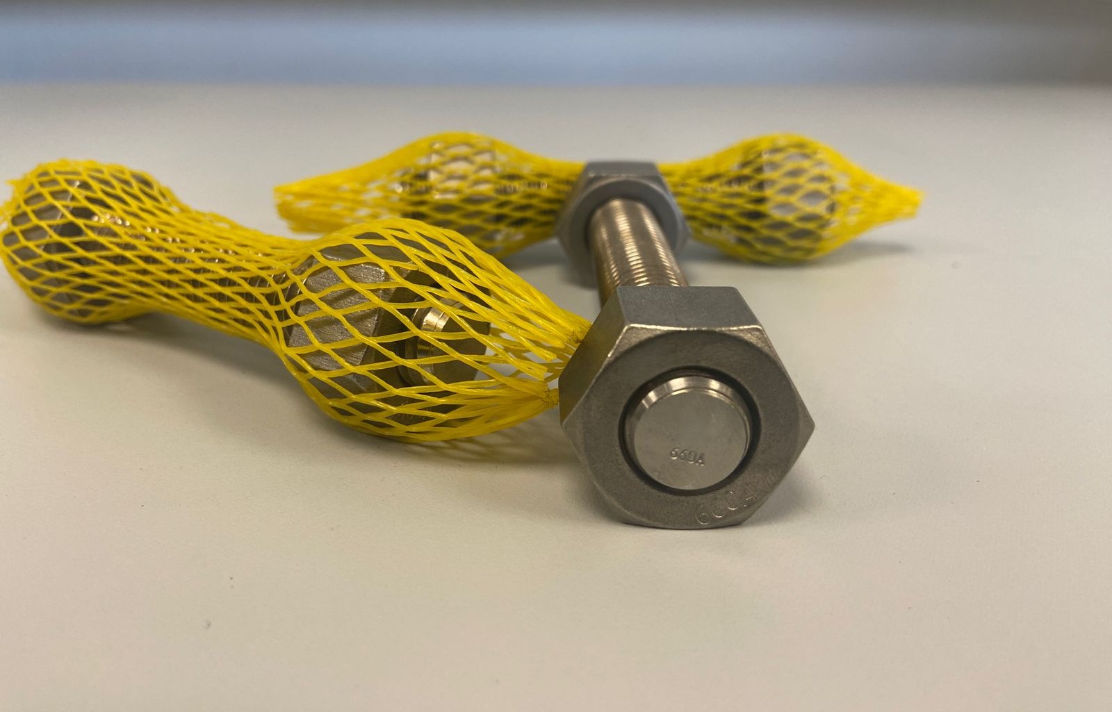 ASTM A453 Grade 660 stud bolt with 660A head marking and heavy hex nuts