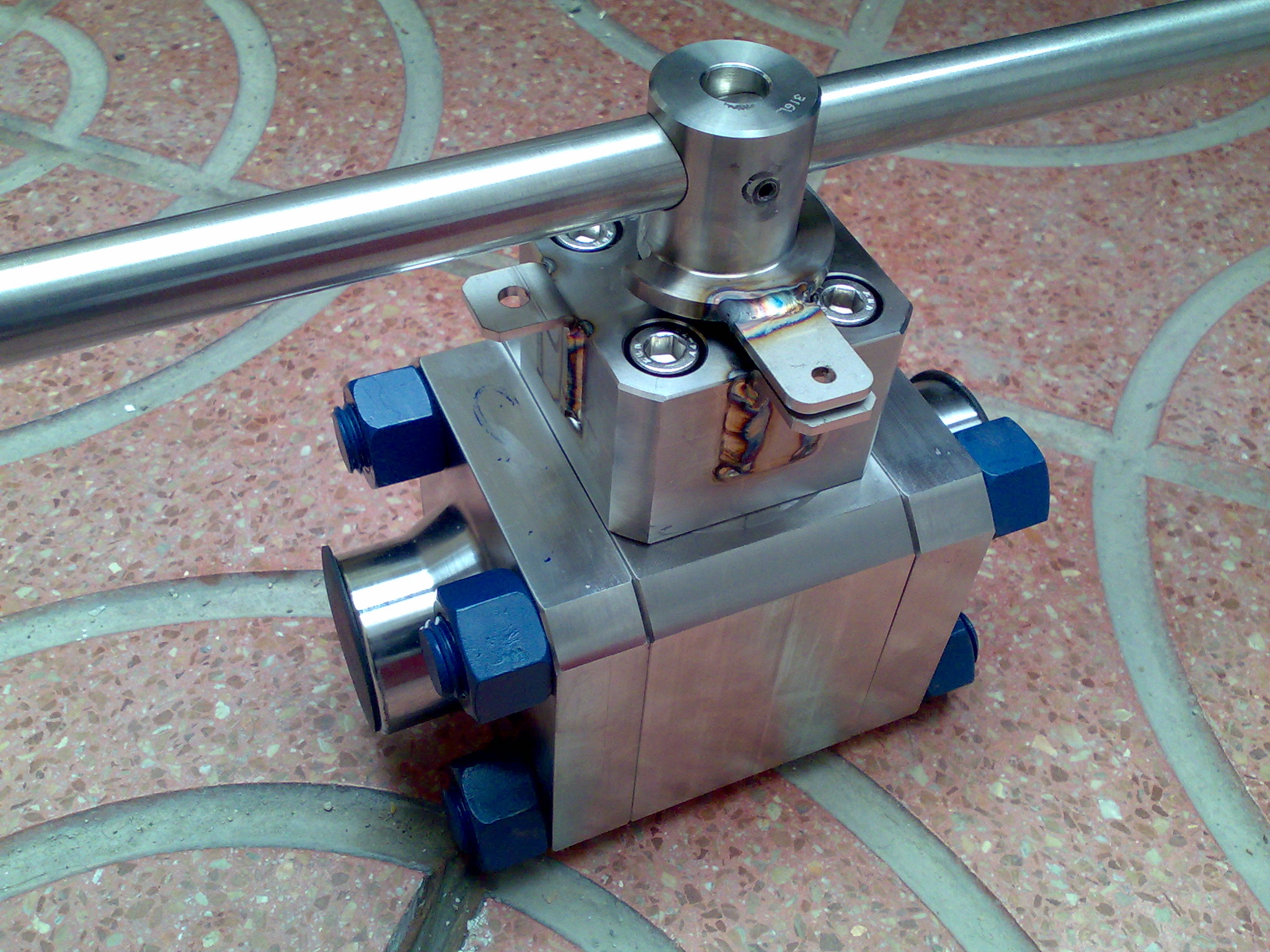 Duplex machined valve body illustrating valve-component geometry, not the featured alloy