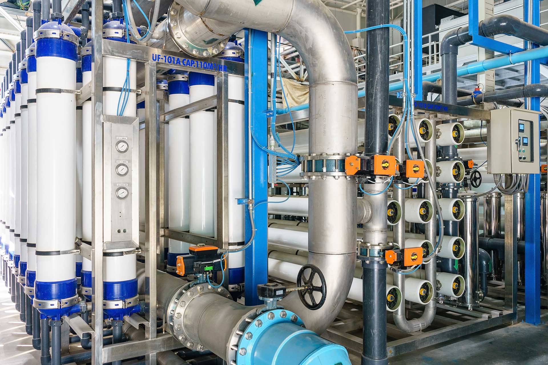Water treatment and desalination plant